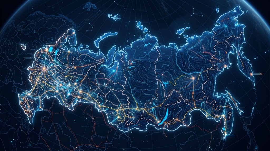 Карта России — федеральная сеть данных